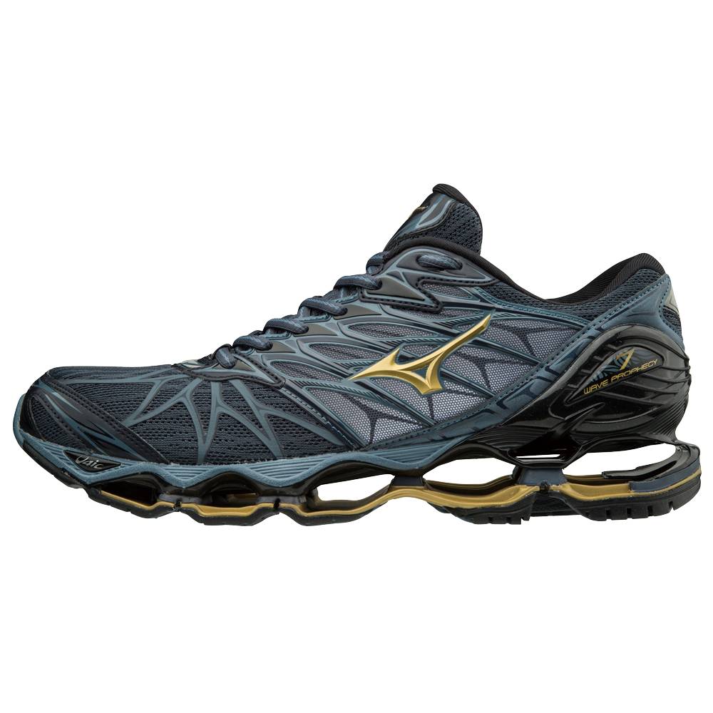 Mizuno Wave Prophecy 7 Férfi Futócipő Fekete/Kék WTS859630